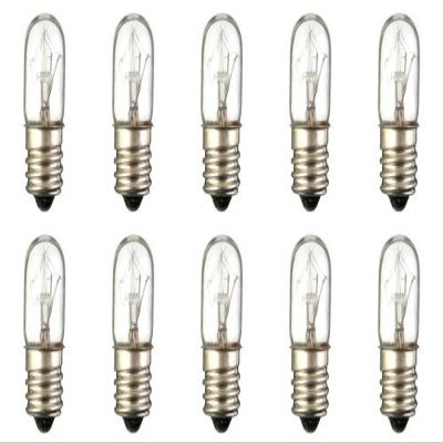 CEC Industries #6T-4 120V Bulbs, 120 V, 6 W, E12 Base, T-4 Shape (Box of 10)