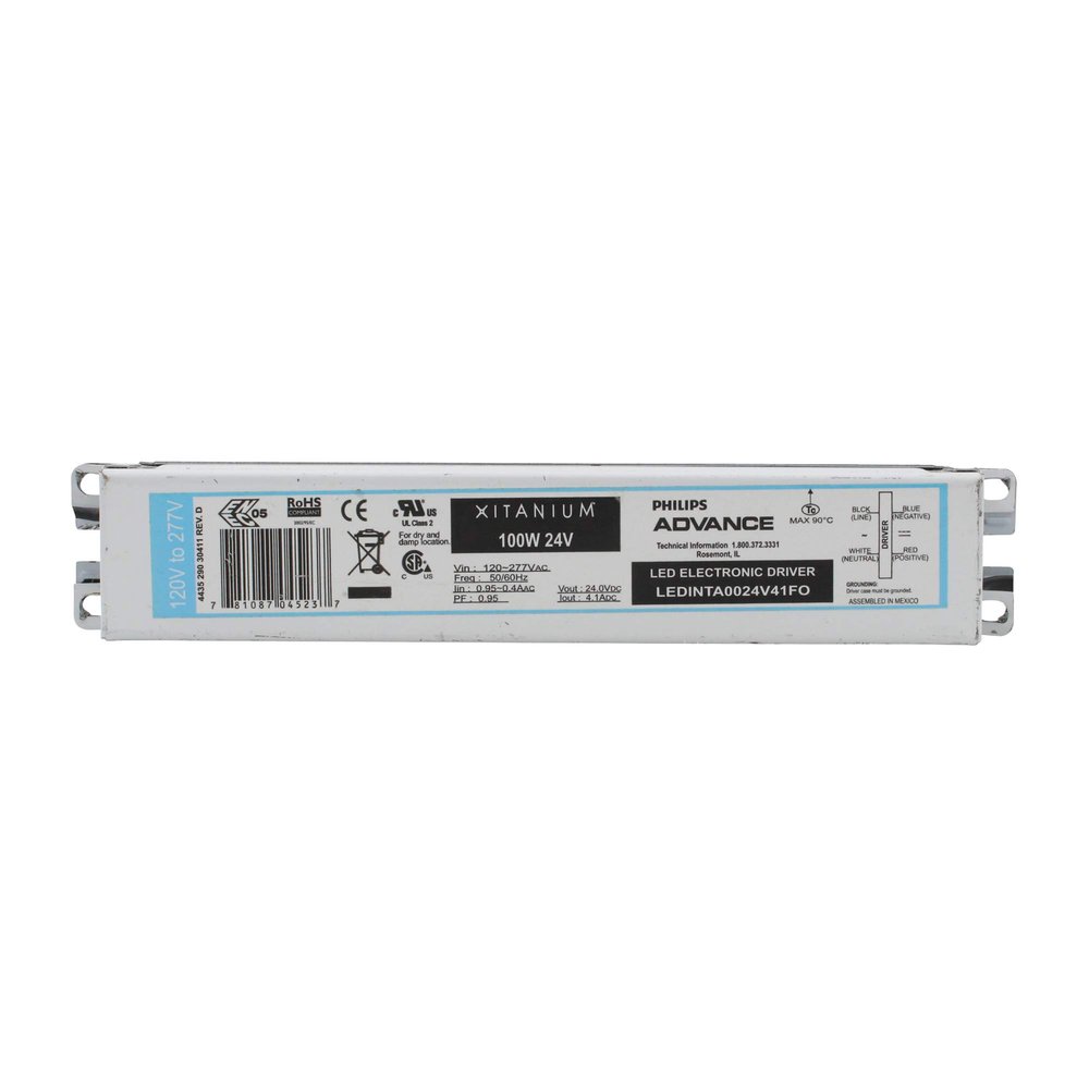 Philips Advance LEDINTA0024V41FO LED Driver 100 Watt 24V DC