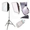 CanadianStudio Pro Rapid softbox Continuous Lighting Photo 2000 watt Output Softbox Fluorecent Video Lighting Kit 4 x softbox 4X 135W 5500K Fluorescent Light Bulbs 4X 7' Fully Adjustable Stands view 2