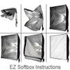 CanadianStudio Pro Rapid softbox Continuous Lighting Photo 2000 watt Output Softbox Fluorecent Video Lighting Kit 4 x softbox 4X 135W 5500K Fluorescent Light Bulbs 4X 7' Fully Adjustable Stands view 3
