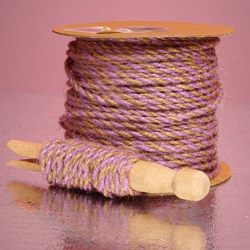 2.5MM X 50YD Lavender Two-Tone Jute Twine