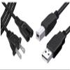 10ft 2.0 A to B/Male to Female USB Cord + 10ft 2-Prong Figure-8 AC Power Cord Cable Compatible for Expression XP-200 XP-300 XP-400 Printer + eCool4U Cable Tie view 1