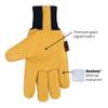 Kinco - Lined Premium Pigskin Leather Work and Ski Gloves, Heatkeep Thermal Insulation, Otto Striped Canvas, Fitted Knit Wrist, (Style No. 1927KW) view 3