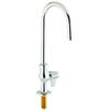 T&S Brass 5F-1SLX05 Faucet with Single Hole, 5-1/2-Inch Swivel Gooseneck view 1
