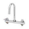 T&S Brass 5F-8CLX05 Equip 8-Inch C/C Deck Mount Workboard Fct with 5-1/2-Inch Swivel Gooseneck view 1