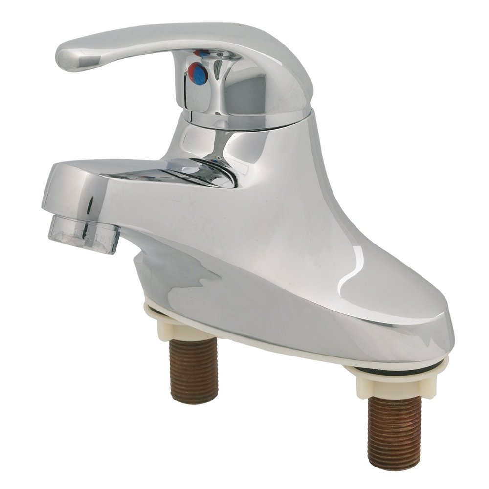 T&S Brass B-2711-WS Single Lever Faucet with 4-Inch Centerset, 4-Inch Handle and 1.5 GPM Aerator