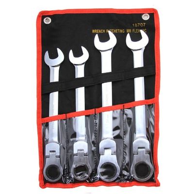 4PC MM JUMBO FLEX RATCHETING WRENCH SET