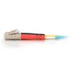 C2G 01114 OM3 Fiber Optic Cable - LC-LC 10Gb 50/125 Duplex Multimode PVC Fiber Cable, Aqua (26.2 Feet, 8 Meters) view 3