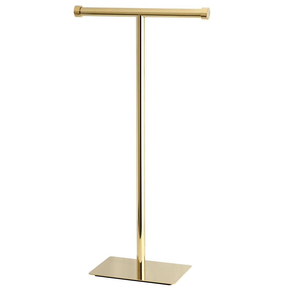 Kingston Brass CC8102 Claremont Freestanding Toilet Paper Holder, 22-3/4-Inch, Polished Brass
