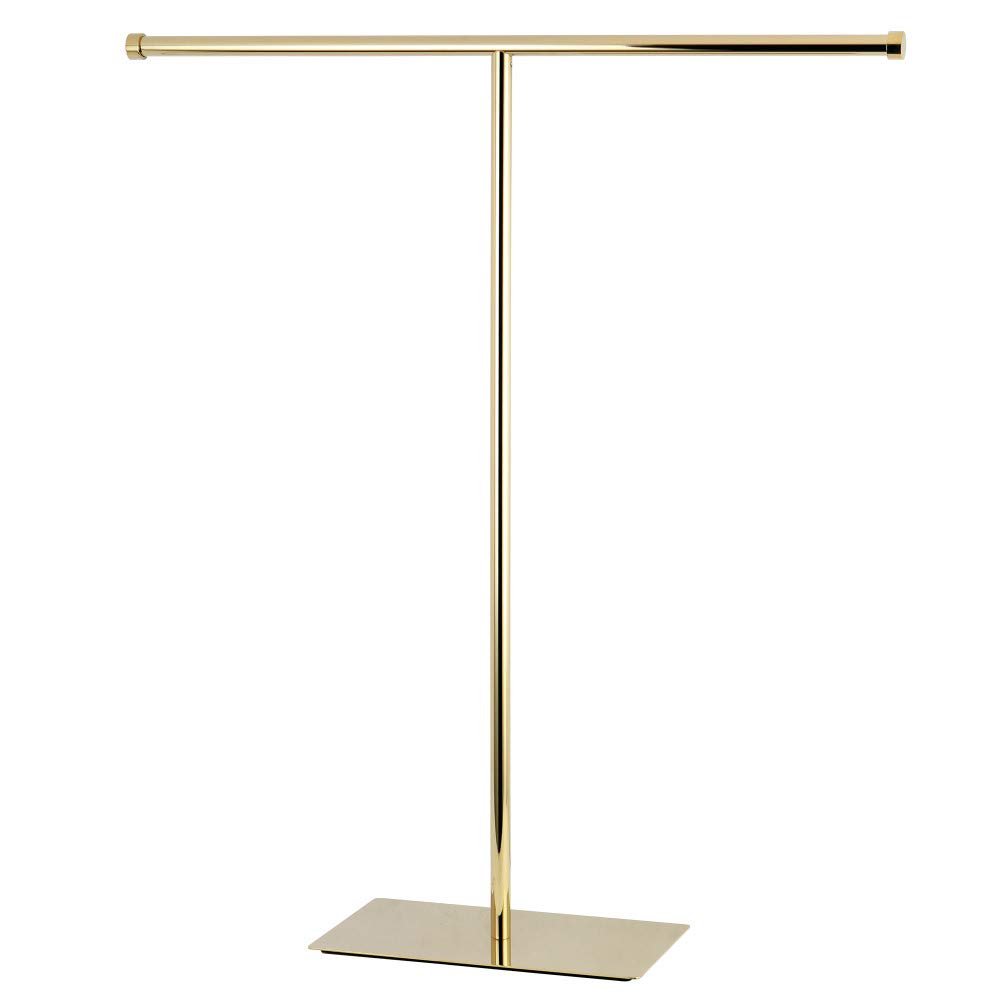 Kingston Brass Claremont T-Shape Towel-Rack, Polished Brass