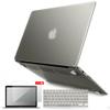 iBenzer Basic Soft-Touch Series Plastic Hard Case, Keyboard Cover, Screen Protector for Apple Macbook Air 13-inch 13" A1369/1466, Gray view 1