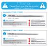 iBenzer Basic Soft-Touch Series Plastic Hard Case, Keyboard Cover, Screen Protector for Apple Macbook Air 13-inch 13" A1369/1466, Gray view 2