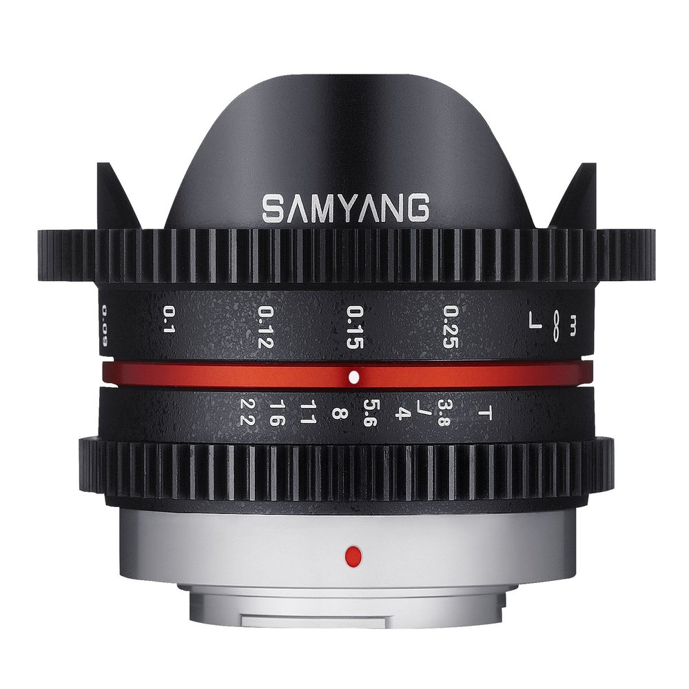 Samyang Cine SYCV75MFT 7.5mm T3.8 Cine Fisheye Lens for Olympus/Panasonic Micro 4/3 Cameras