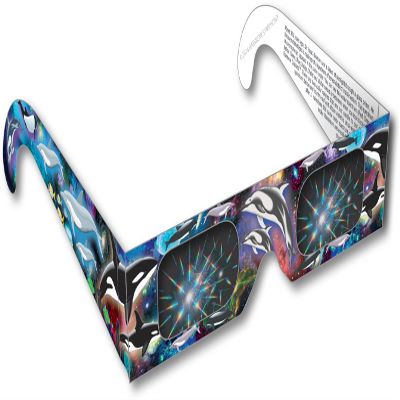 Rainbow Symphony Rainbow Glasses - Dolphin Design, Package of 100