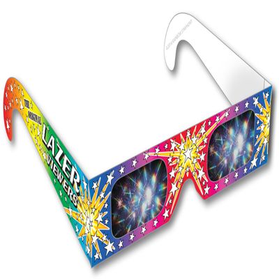 Rainbow Symphony 3D Fireworks Glasses - Original Laser Viewers, Package of 50