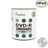 Smartbuy 3000-disc 4.7gb/120min 16x DVD-R Silver Inkjet Hub Printable Blank Recordable Media Disc view 3