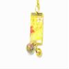 kutani hyakkaen kutani ware strap with cellphone, Phone Cases, Keys, Cameras kaga yuzen style yellow attached small bell view 4