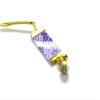 Kutani japanese porcelainstrapwith cellphone, Phone Cases, Keys, Cameras kaga yuzen style purple attached small bell view 2
