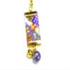 Kutani japanese porcelainstrapwith cellphone, Phone Cases, Keys, Cameras kaga yuzen style purple attached small bell view 4