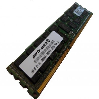 parts-quick 16GB DDR3 Memory for Supermicro X9DRT-IBQF Motherboard Server PC3L-12800 1600MHz ECC Registered Low Voltage DIMM