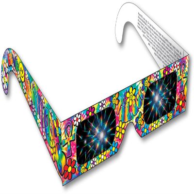 Rainbow Symphony Rainbow Glasses - Groovy 60s, Package of 100