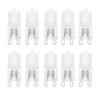 12Vmonster 10 Pack Frosted Lense Q25/G9/FR/120V G9 JCD 25 Watt 120 Volt T4 JD Type Halogen House Hold Light Bulb Hanging Pendant Accent Type Spot Down Lamp Chandelier Sconce Fixture Lighting view 1
