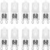 10 Pack Frosted Lense 40W Q40/G9/FR/120V G9 JCD 40 Watt 120 Volt T4 JD Type Halogen Light Bulb Photography Studio Bar Lounge Gallery Museum Kitchen Island Microwave Range Hood Bathroom Vanity Lighting view 1