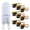 12Vmonster 10 Pack Frosted Lense Q75/G9/FR/120V G9 JCD 75 Watt 120 Volt T4 JD Type Halogen House Hold Light Bulb Hanging Pendant Accent Type Spot Down Lamp Chandelier Sconce Fixture Lighting view 2