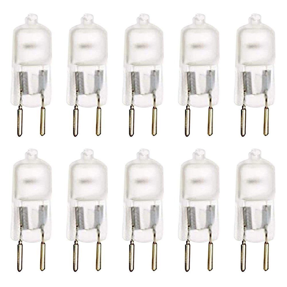10 Pack Frosted Lense Dimmable T4 Q35/G5.3FR/120V G5.3 JCD 35 Watt 35W 120 Volt Halogen Light Bulb Electric Oil Warmer Replacement Warmer Oil Aromatherapy Lamp Incense Diffuser Dimming Wax Burner