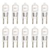10 Pack Frosted Lense Dimmable T4 Q35/G5.3FR/120V G5.3 JCD 35 Watt 35W 120 Volt Halogen Light Bulb Electric Oil Warmer Replacement Warmer Oil Aromatherapy Lamp Incense Diffuser Dimming Wax Burner view 1