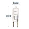10 Pack Frosted Lense Dimmable T4 Q35/G5.3FR/120V G5.3 JCD 35 Watt 35W 120 Volt Halogen Light Bulb Electric Oil Warmer Replacement Warmer Oil Aromatherapy Lamp Incense Diffuser Dimming Wax Burner view 3
