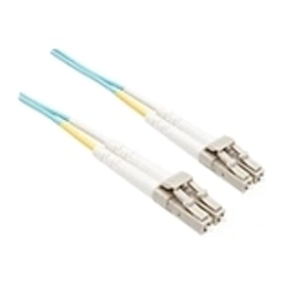 8 Meter Om3 10 Gig Fiber Optic Cable, Aqua, Pvc Jacket 50/125 Micron Multimode D