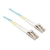 8 Meter Om3 10 Gig Fiber Optic Cable, Aqua, Pvc Jacket 50/125 Micron Multimode D view 1