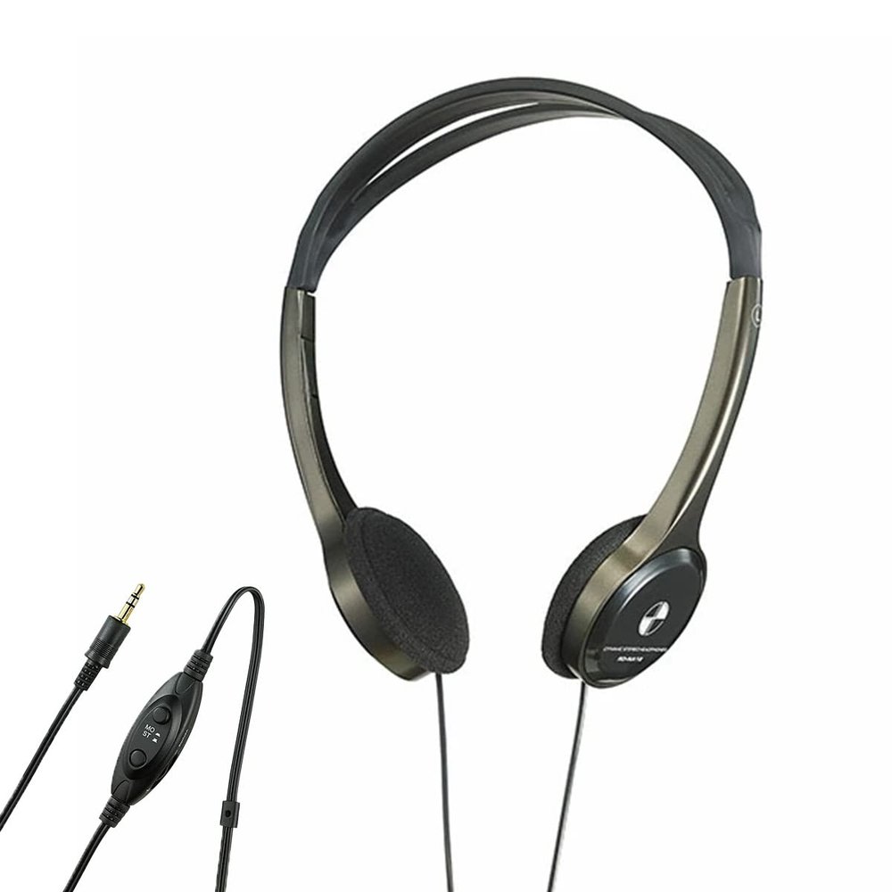 Asahi Denki ELPA Light Over-Head Headphones 3m + 2m RD-NA50