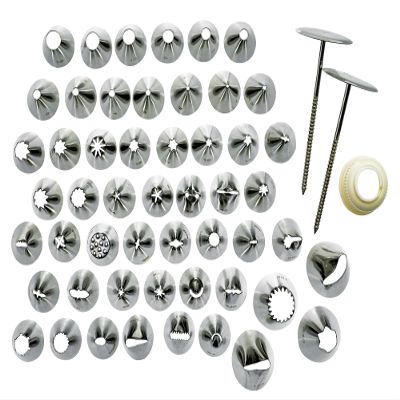 Cream Nozzle Set 52-piece includes storage box Winco CDT-52 NEW
