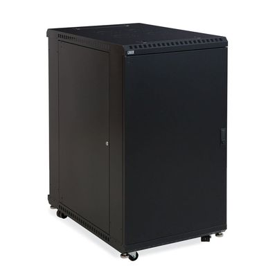 22U LINIER Server Cabinet - Solid/Vented Doors - 36" Depth