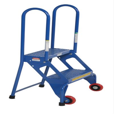 2 Step Folding Ladder w/Wheels