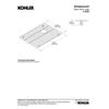 KOHLER K-5828-ST Whitehaven Large Sink Rack, Stainless Steel, Dishwasher Safe, Rubber Feet, 1.00 x 14.53 x 17.64 inches view 3