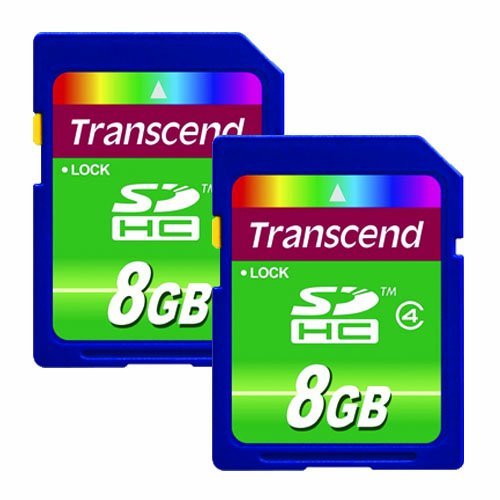 Samsung HMX-F90BNXAA Camcorder Memory Card 2 x 8GB (SDHC) Secure Digital High Capacity Class 4 Flash Cards - Pack of 2