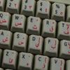 Arabic - English Non-Transparent Keyboard Labels Layout Black, White OR Grey Background for Desktop, Laptop and Notebook (Grey Background) view 4