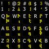 ARMENIAN - ENGLISH NON-TRANSPARENT KEYBOARD LABELS LAYOUT BLACK OR WHITE BACKGROUND for DESKTOP, LAPTOP and NOTEBOOK (Black Background) view 1