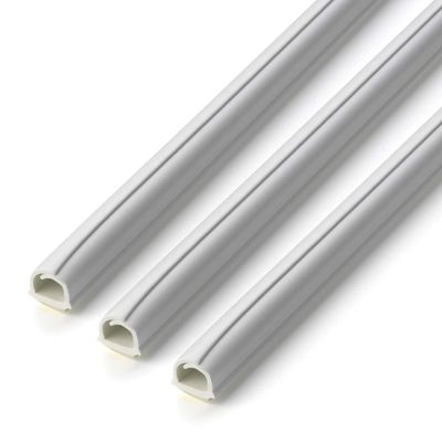 CableFix Inofix Self-Adhesive Cable Conduit Kit 3 x 1 m), white, 2202-20