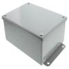 Hoffman A806SC Junction Box, NEMA 12, Screw Cover, 8" x 6" x 3-1/2", Steel/Gray view 1