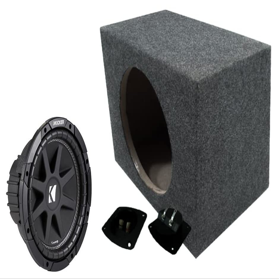 American Sound Connection 110PRF 10" Sub Box Enclosure and 43C104 150W RMS 4 Ohm 10" Subwoofer