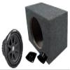 American Sound Connection 110PRF 10" Sub Box Enclosure and 43C104 150W RMS 4 Ohm 10" Subwoofer view 1