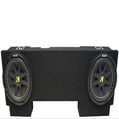 American Sound Connection Bundle 43C104 Compatible with 2002-2013 Chevy Avalanche 10" Comp C10 Series Sub and GM2X10-AV-ECL-US Car Audio Custom Dual 10" Subwoofer Enclosure