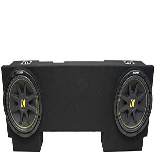American Sound Connection Bundle 43C104 Compatible with 2002-2013 Chevy Avalanche 10" Comp C10 Series Sub and GM2X10-AV-ECL-US Car Audio Custom Dual 10" Subwoofer Enclosure