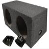 American Sound Connection 210PRF Car Audio Dual 10" Sealed Rear Angle Sub Box 3/4" MDF Wood and 43C104 10" Comp C10 Series Sub view 2