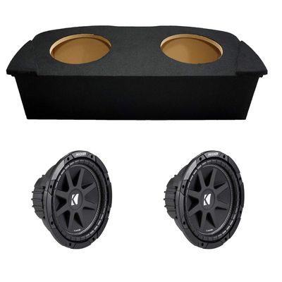 American Sound Connection 43C124 Compatible with Nissan 350Z Coupe 2003-2008 12" Comp C12 Series Sub 150W RMS 4 Ohm SVC Car Subwoofer and Dual Rear Hatch Enclosure Sub Box