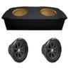 American Sound Connection 43C124 Compatible with Nissan 350Z Coupe 2003-2008 12" Comp C12 Series Sub 150W RMS 4 Ohm SVC Car Subwoofer and Dual Rear Hatch Enclosure Sub Box view 1
